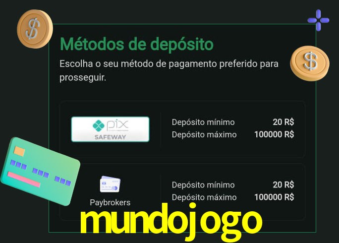 O cassino mundojogo oferece uma grande variedade de métodos de pagamento
